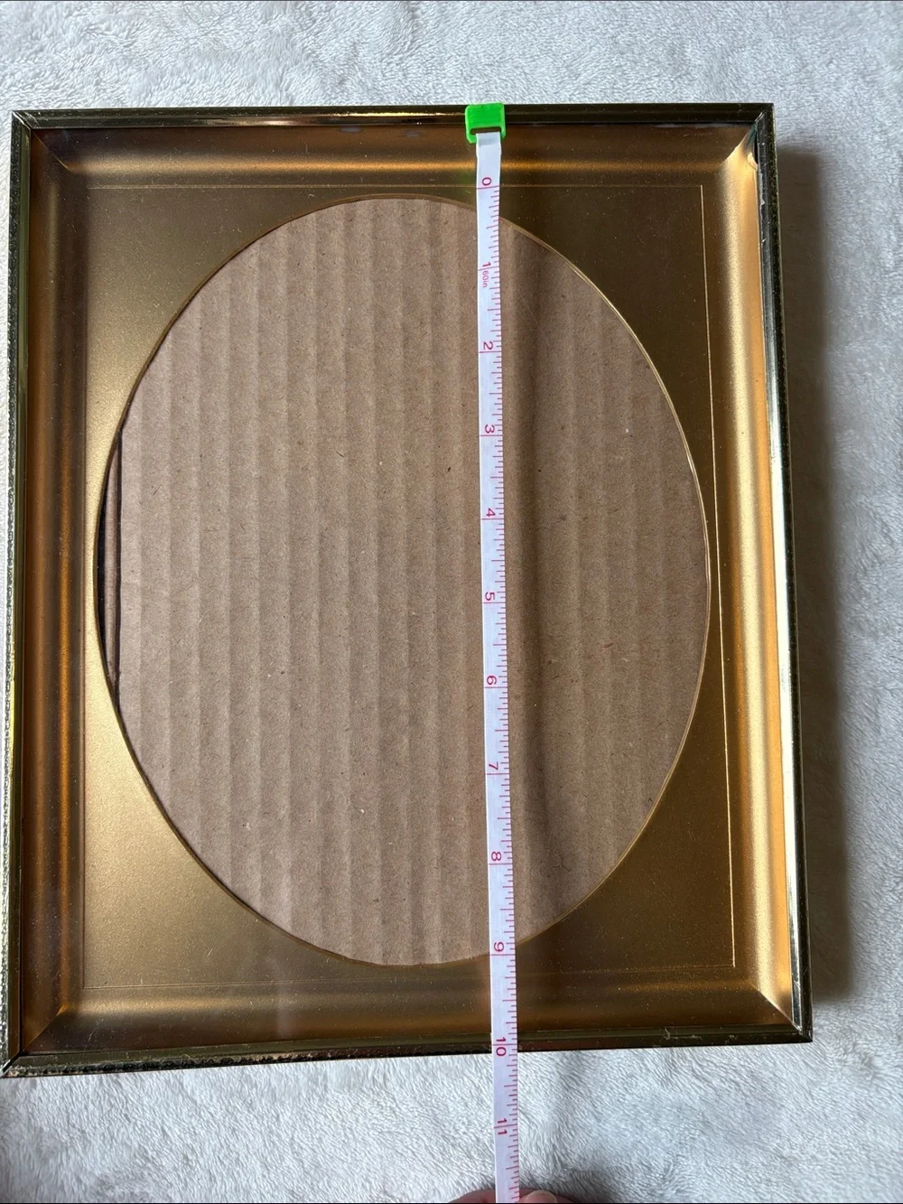 Vintage Mixed Wood and Metallic Picture Frame Set - Brown, Gold, Cream